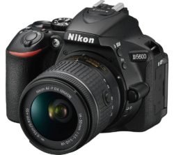 NIKON D5600 DSLR Camera with 18-55 mm f/3.5-5.6 Standard Zoom Lens - Black